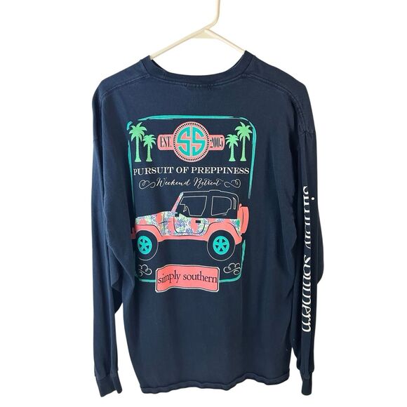 Simply southern Ls jeep t-shirt navy - Picture 1 of 7